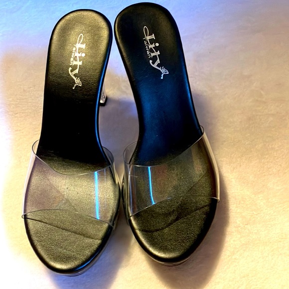 Lily Shoes Lilytaiwan Clear Vinyl Heels Poshmark